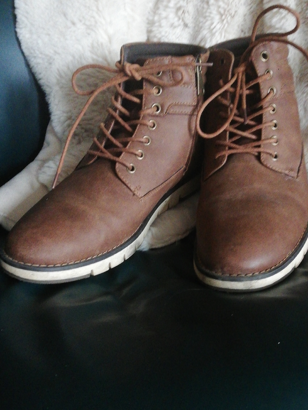 Steve Madden Men's Brown Lace-Up Chukka Boots